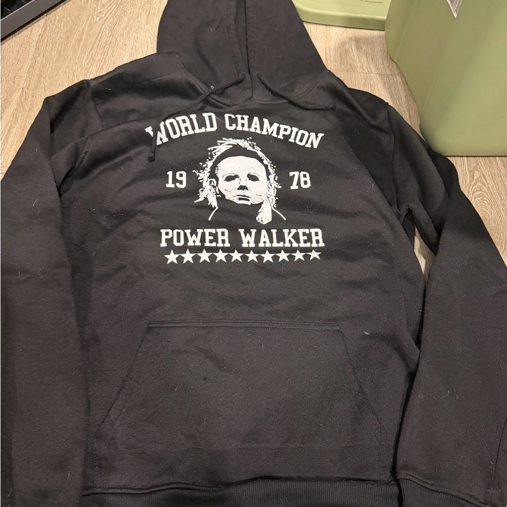 Black  Michael myers World Champion Power Walker Hoodie